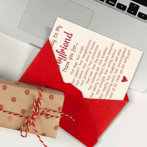 Happy Birthday Card & Gifts for Boyfriend,Funny Birthday Card for Boyfriend,Romantic Birthday Gifts for BF,Happy Bday Card