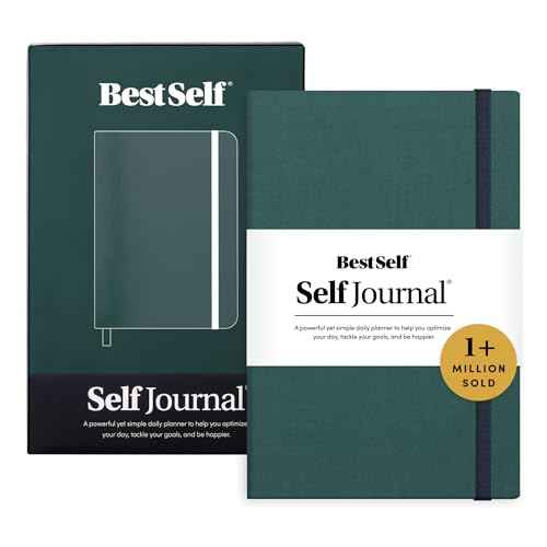 BestSelf 13-Week Self Journal & Goal Planner ? Undated Daily ADHD-Friendly Journal for Men & Women | Productivity, Gratitude, Reflection & Habit Tracker | 2025 Life Organizer with Prompts, Forest Green