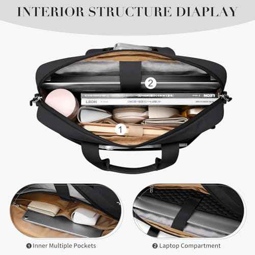 Laptop Tote Bag for Women Casual Tote Bag for Business Teacher Carry On Crossbody Bag