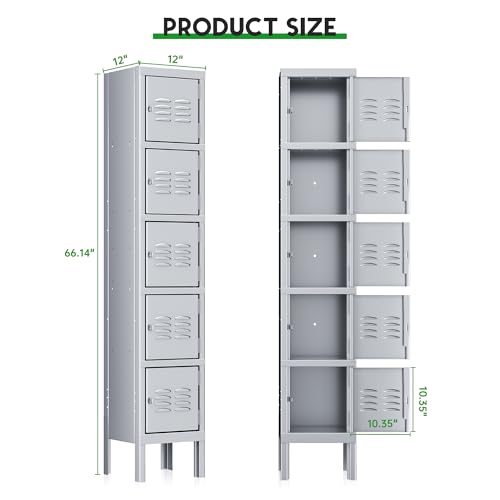 Metal Locker for School Office Gym Storage Cabinet Employees Students