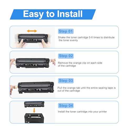 Compatible Toner Cartridge Replacement for Canon 137 Black Toner Cartridge 137 CRG137 Work for ImageCLASS MF236n D570 MF232w F242dw MF244dw MF247dw MF249dw MF240 MF230 MF210 (Black, 4-Pack)