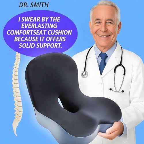 Memory Foam Buttocks Cushion for Office Chair Truck Driver Truck Seat Cushion Ergonomic Driver Seat Cushion with Lumbar Support & Sciatica Back Pain Relief, Car Seat Cushions for Driving