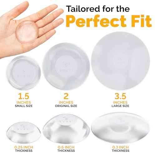 Ducki Door Stop Wall Protectors, 4 Pack Clear, Self Adhesive Reusable Solution for Stopping Wall Damage & Noise from Doors, Refrigerators, & in Your Home or Office, Durable Shock Absorbent & Discreet