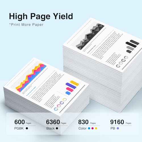 PGI-280XXL/CLI-281XXL Replacement for Canon TS9120 Ink Cartridge Compatible with Canon Pixma TS8320 TS9120 TR8520 TR8620 TS8120 TS8220 TS8300 TS9120 TS 8100 Printer(2X PGBK,BK,C,M,Y,PB) 12-Pack