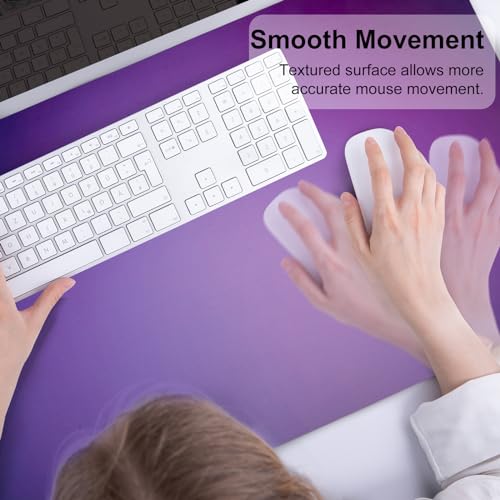 Colorful Star Purple & Blue Blurred Desk Mat – Extra-Large 31.5" x 15.7" Office Mouse Pad