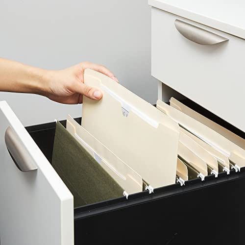 Staples Jacket File Folders, 2 Inch Expandable Sides, Letter Size, Perfect for Home, Office or Classroom, 50-Pack, Manila