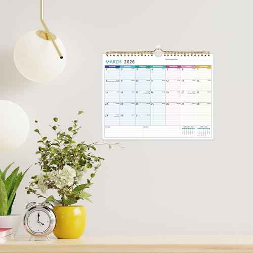 Wall Calendar 2026-2027 ? 2 Year Calendar 2026-2027, 11 x 8.5 In, Jan 2026 - Dec 2027, 2026 Calendar 24 Months, Small Monthly Calendar 2026, with Ruled Blocks, Thick Paper, Holidays, To-dos £¦ Notes
