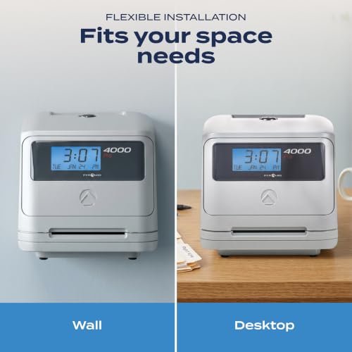 Pyramid Time Systems 4000 Pro Auto Totaling Time Clock - Time Clock