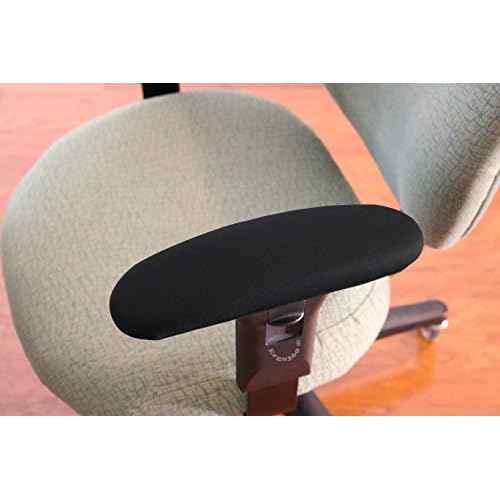 Soft Chair Arm Pad Covers Stretch Over Armrests 10.5" to 13" Long. Restore, Protect, and Cushion Chair Armrests. Complete Set of 2. Simple Installation.