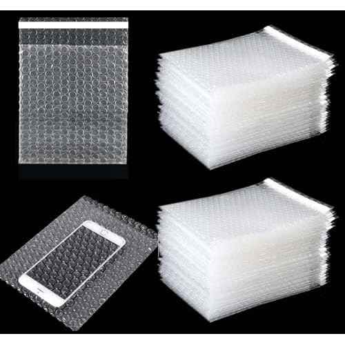 130 Pcs Clear Self Sealing Bubble Cushion Wrap Bags Bulk Bags Double Wall Bubble Pouch Bag Plastic Shockproof Protective Packing for Small Business Shipping Moving Packaging Storage (6"x7.9")