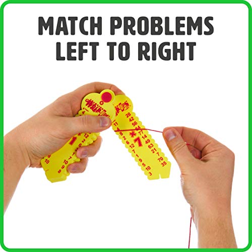 Learning Wrap-Ups Multiplication Keys Set - Yellow Self-Correcting Math Tool, 10 Keys