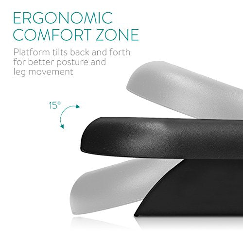 Navaris Under Desk Foot Rest - Ergonomic Footrest for at Work, Home Office, Computer - Adjustable Angle 0-15¡Æ Support Step Stool Riser for Feet