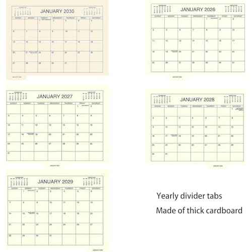 5 Year Calendar Planner Blue