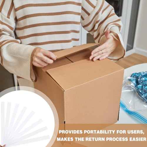 100 Pack Precut Return Tape Strips Clear Return Tape Sheets Banded Strips for Sealing, Packaging, Shipping, Mailing, Office, Home, Business, Warehouse Needs (2'' X 24'')
