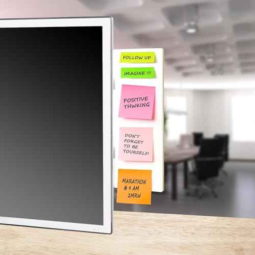 1 pc Dry Erase Monitor Memo Board, Magnetic Dry Erase Multifunction Whiteboard Monitor Side Panel, Desktop Memo Board with a Pen (1)
