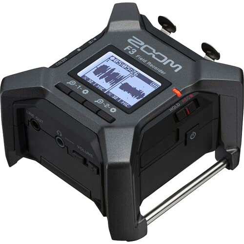 Zoom F3 Professional Field Recorder, 32-bit Float Recording, 2 Channel Recorder, Dual AD Converters, 2 Locking XLR/TRS Inputs, Battery Powered, Wireless Control Bundle with Accessories