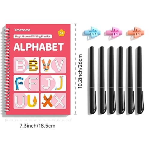 Timetome Traditional Version Magic Grooved Writing Practice Books for Kids 3-8