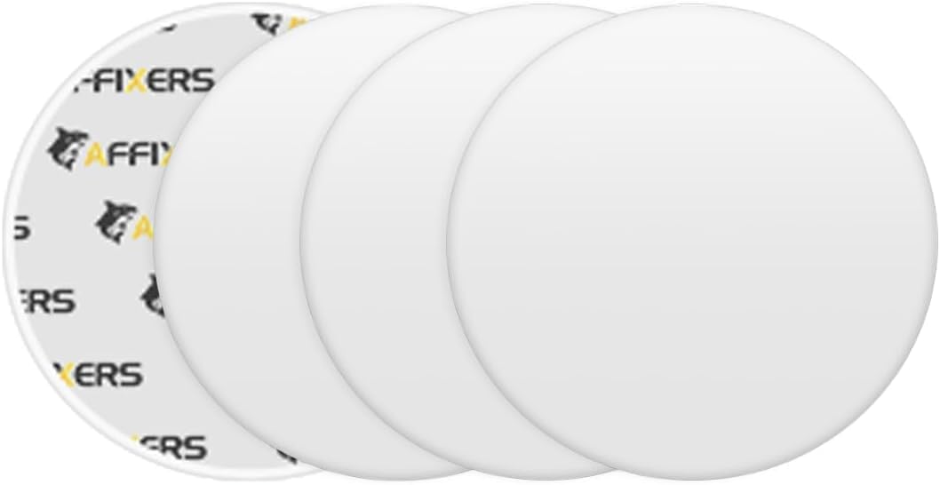 Skiennix White Door Stoppers - Self-Adhesive Wall Protectors & Door Handle Bumpers | Large 3.15" (3 Pack)