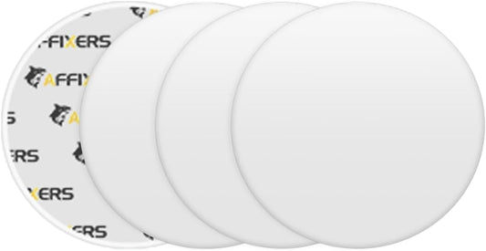 Skiennix White Door Stoppers - Self-Adhesive Wall Protectors & Door Handle Bumpers | Large 3.15" (3 Pack)