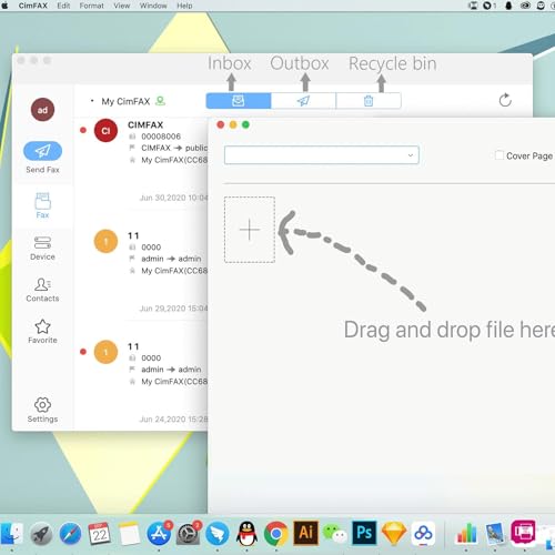 CimFAX A5 Paperless Fax Machine for PC & Mobile - Send & Receive 24/7