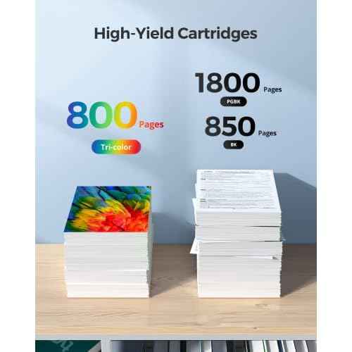 PGI-280XXL/CLI-281XXL Compatible Ink Cartridge Replacement for Canon Ink 280 and 281 Cartridge High Yield Use to PIXMA TR7520 TR8520 TR8500 TR8600 TR8620 TS6120 TS6220 TS9120 (5 Value Pack)
