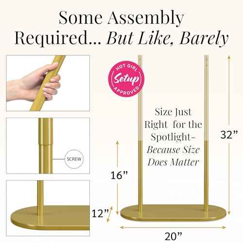 Gold Wedding Welcome Sign Stand with Holder - Elegant Metal Easel Display for Seating Chart, Reception Signs, Welcome Board - 30+ Customizable designs for Baby, Bridal Shower - Versatile Party Sign Holder