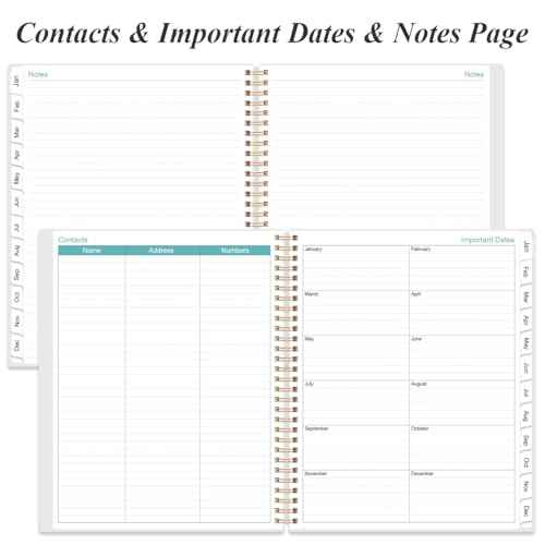 Daily Planner 2026 Full Page Per Day- 2026 Daily & Monthly Planner from January 2026 to December 2026, Day Planner 2026 with 12 Months Tabs, 8.5" x 11", Pink Flowers