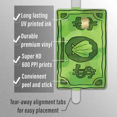 Credit Card Skin Sticker Cover Decal Wrap 3-Pack ? Funny Sea Bucks Currency Design ? Durable Vinyl Stickers for Cards - CCS006