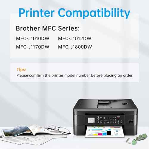 8-Pack LC401XL LC401 Ink Cartridges High Yield for Brother MFC-J1010DW MFC-J1012DW MFC-J1170DW Printer (2BK/2C/2M/2Y, XL)