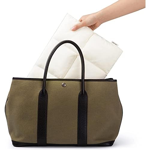 Comfyable Puffy Laptop Sleeve 13 Inch 14 Inch, Quilted Puffer Laptop Carrying Case, Pillow Case Compatible with MacBook Air M4 2025 M3 M2 M1, MacBook Pro M5 M4 Pro/Max, Rice