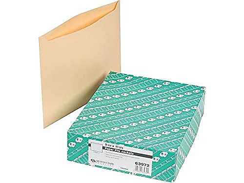 Quality Park Filing Jacket, 28 lbs, 11-3/4 x 9-1/2 Inches, 100 per Box, Cameo Buff (QUA63972), Letter