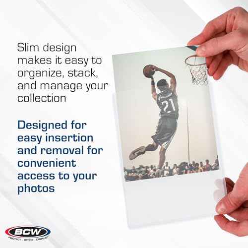 BCW 5 X 7 Photo Toploader - 25 ct | Photo Postcard Protectors, Rigid Hard Plastic Holders | Card Sleeves Photo Holders for 5x7 Memories and Collectibles and Document Storage