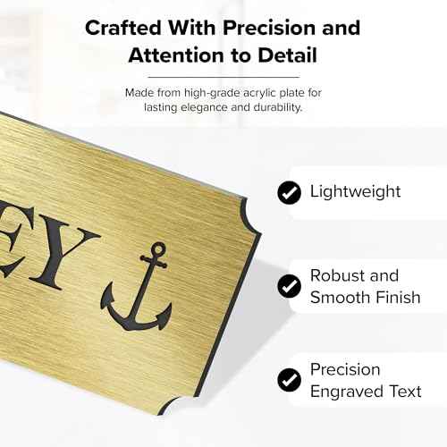 Engraved Name Plate Customized and Personalized, 1" x 3" Trophy, Picture Frame and Memorabilia Plate, 15 Color Options Prestige Collection by My Sign Center