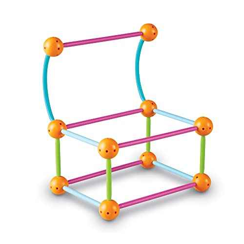 Learning Resources Dive into Shapes! A Sea and Build Geometry Set, 129 Pieces, Ages 6+, Geometry for Kids, Develops Shape Recognition, Back to School Games,3D Shapes for Kids