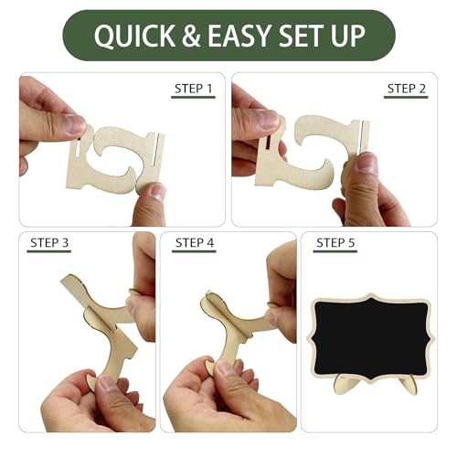 12pcs Mini Chalkboard Signs with Stand,Food Labels for Party Buffet, Food Tag/Name Card for Wedding Table, Name Tag Drink Labels Taco/Candy Bar/Bake Sale Food Sign, Catering Supplies Buffet Display