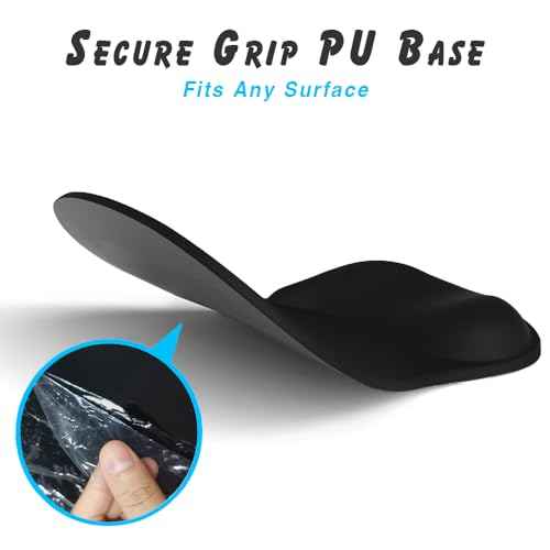 ErgoComfort Gel Wrist Rest Mouse Pad-Ergonomic Office Mousepad with Wrist Support-Non-Slip, Design Desk Accessories Mat for Home&Game Decor (02Pink Serenity)