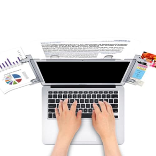 2PCS Laptop & Monitor Document Holder Clips - Ergonomic Office Organizer