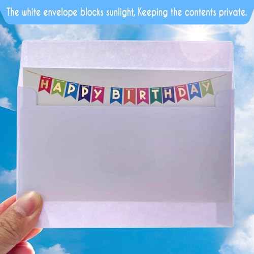 A2 Envelopes White, 70 Pack, Self Seal 120gsm Paper for 4.25x5.5 Cards, Size 4 3/8" x 5 3/4" Envelopes for Invitations, Postcards, Photos RSVP, Greeting Cards