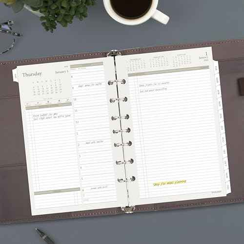AT-A-GLANCE 2026 Planner, Daily, 5-1/2" x 8-1/2", Desk Size 4, Two Page Per Day Refill, Loose-Leaf (481-225-26)