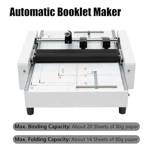2 in 1 Paper Folding & Binding Machine A3 Booklet Maker MAX 11.7"¡¿16.5" Paper Binder Stapler Machine 200-300 Books/Hr Booklet Maker for Offices, Schools