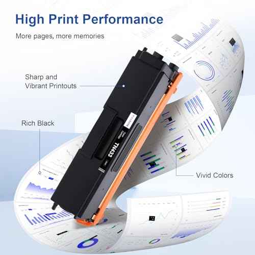TN433 Compatible Toner Cartridge Replacement for Brother TN433 TN431 TN-433 TN-431 Toner Cartridge 4 Pack for Brother HL-L8260CDW HL-L8360CDW MFC-L8610CDW MFC-L8900CDW HL-L9310CDW Printer