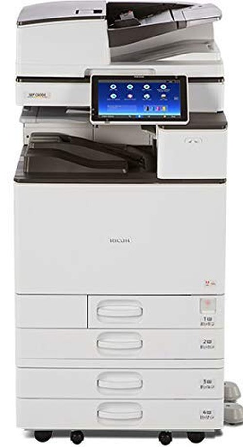 Ricoh Aficio MP C3004 Color Laser Multifunction Copier - A3/A4, 30ppm, Copy, Fax, Print, Scan, Auto Duplex, Network, WIFI, 4 Trays, Stand, Comes with Pre-installed PostScript 3 Supplement (Renewed)
