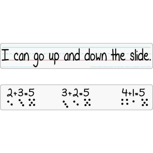 Really Good Stuff Double-Sided Primary-Lined Dry Erase Sentence Strip Boards - Pack of 12