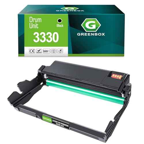 GREENBOX (NO Toner) Compatible Drum Unit Replacement for Xerox Phaser 3330 101R00555 for WorkCentre 3335 3345 3345VDNi Phaser 3330DNi WorkCentre 3335DNi WorkCentre 3345DNi Printer (1 Pack)