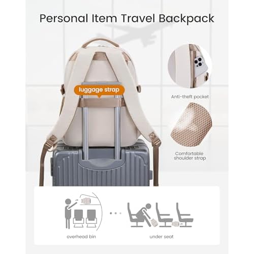 LOVEVOOK Laptop Backpack for Women, 17-Inch Work Backpack, Back to School Bookbag for College Student Teen Girls, Casual Personal Item Travel Bag Business Computer Daypack for Teacher Nurse, Gift
