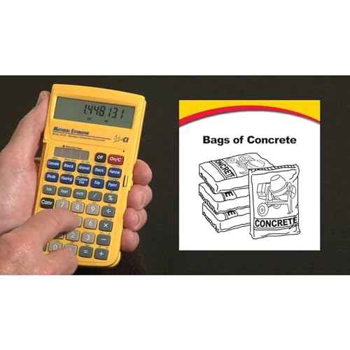 Calculated Industries 4019 Material Estimator Calculator | Finds Project Building Material Costs for DIY¡¯s, Contractors, Tradesmen, Handymen and Construction Estimating Professionals,Yellow