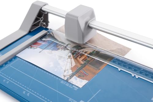 Dahle 507 Personal Rotary Trimmer 12-Inch Cut Length, 7 Sheet Capacity, Self-Sharpening, German Engineered Paper Cutter