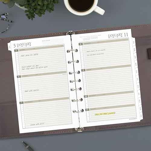 AT-A-GLANCE 2026 Planner Refill, Weekly & Monthly, 5.5" x 8.5", Desk Size 4, Loose-Leaf (481-285Y-26)