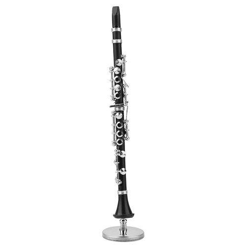 Mini Musical Instrument Clarinet Model Kit, Miniature Decoration for Music Lovers' Desk