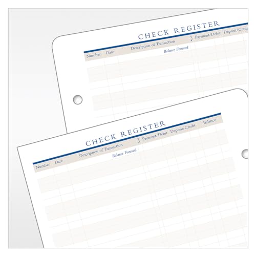 FranklinCovey Classic Check Register for Planners - 50 Pages